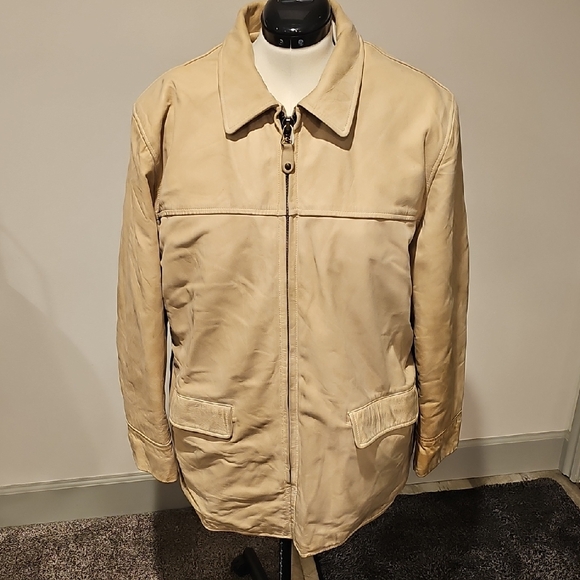 J. Peterman Tan Shirt Jacket